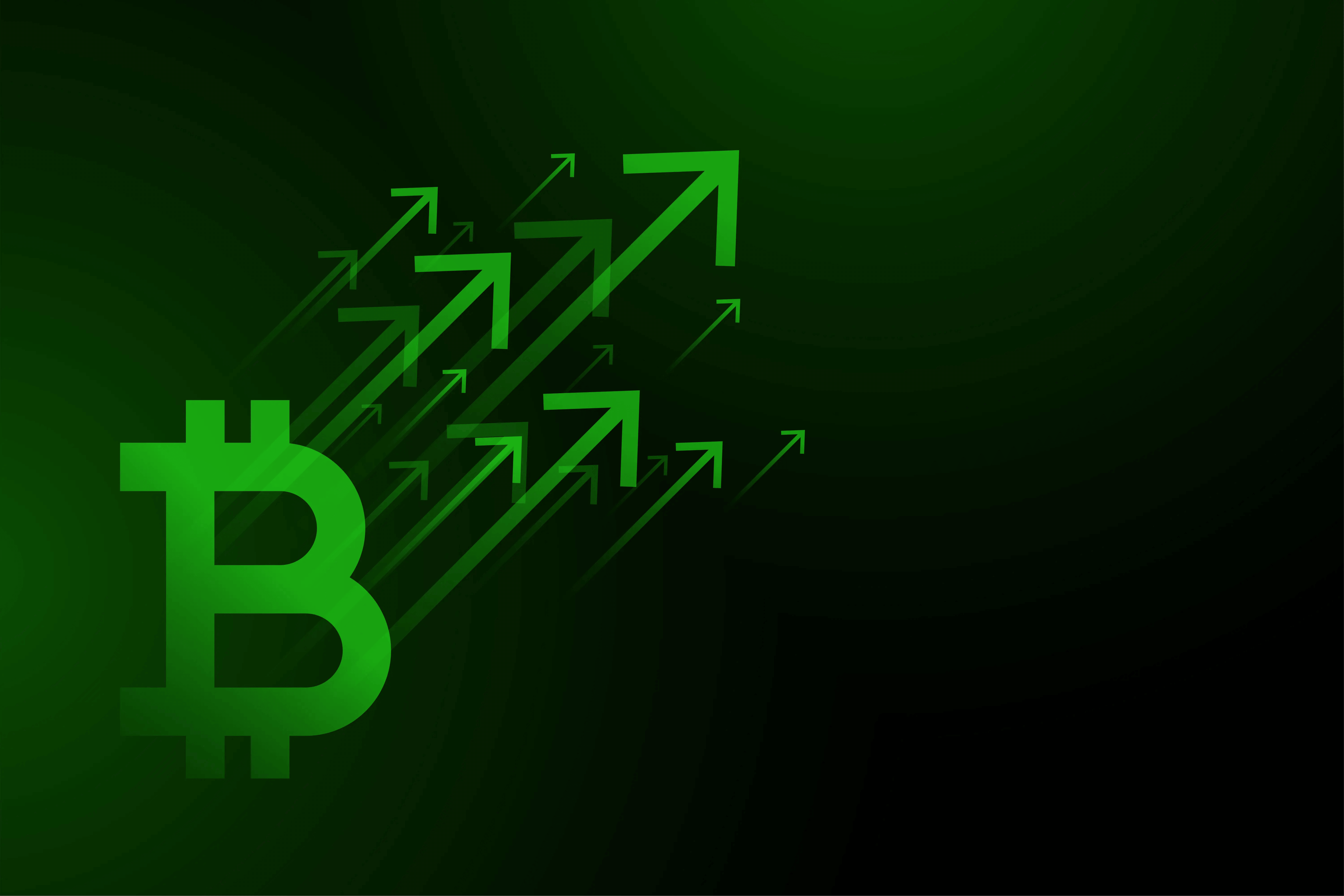 Bitcoin price growth chart from 2009 to 2026